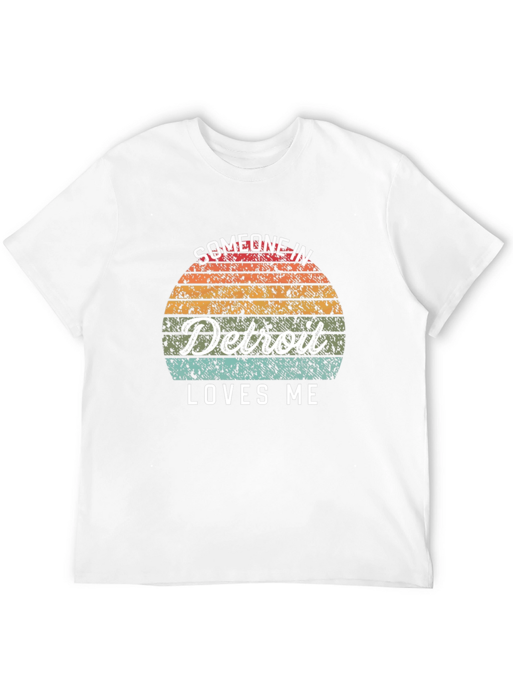 Someone in Detroit Loves Me Black T-Shirt