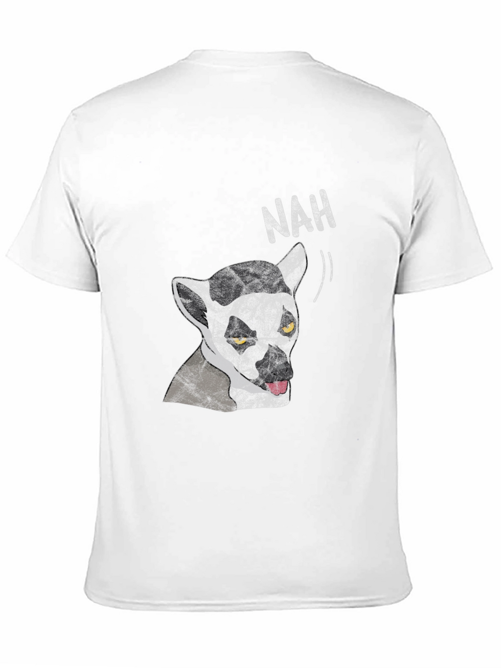 Lemur Nah Graphic Tee - Black Cotton T-Shirt