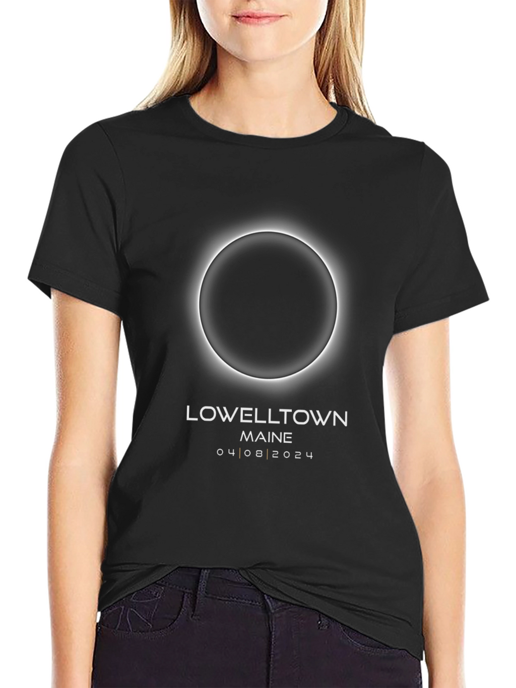 Lowelltown Maine Total Solar Eclipse April 8 2024 T-Shirt