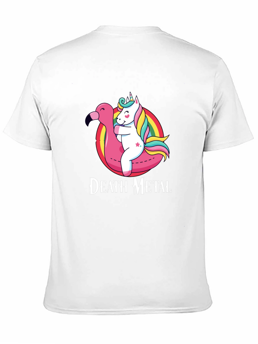 Death Metal Unicorn Flamingo T-Shirt