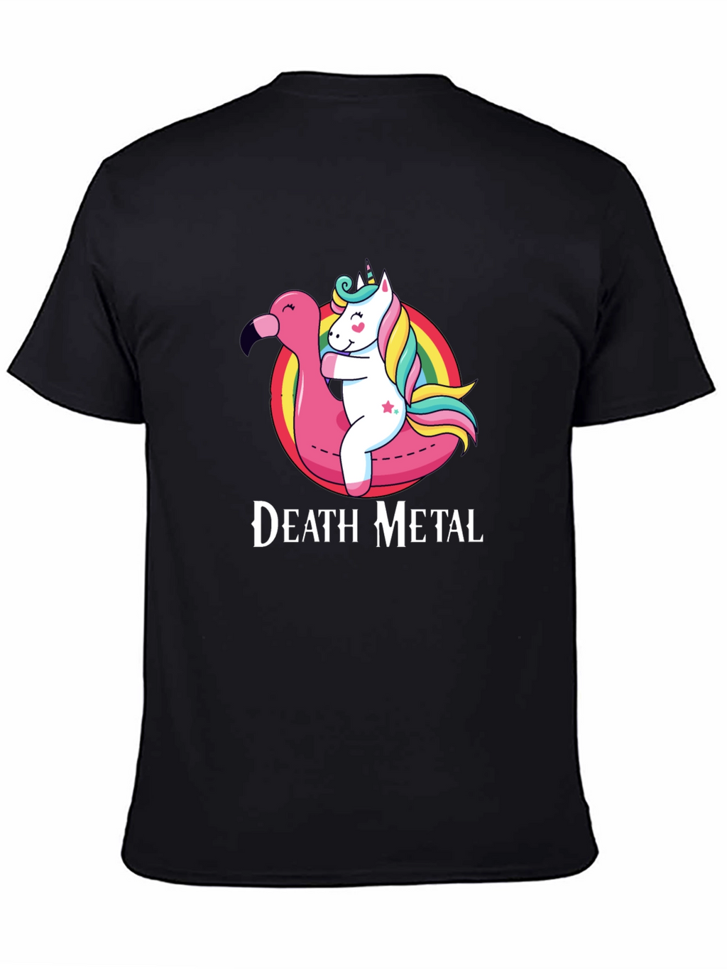 Death Metal Unicorn Flamingo T-Shirt