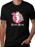 Death Metal Unicorn Flamingo T-Shirt