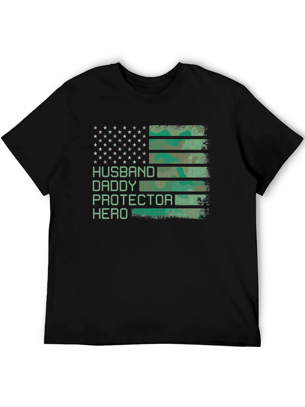 Husband Daddy Protector Hero Patriotic T-Shirt