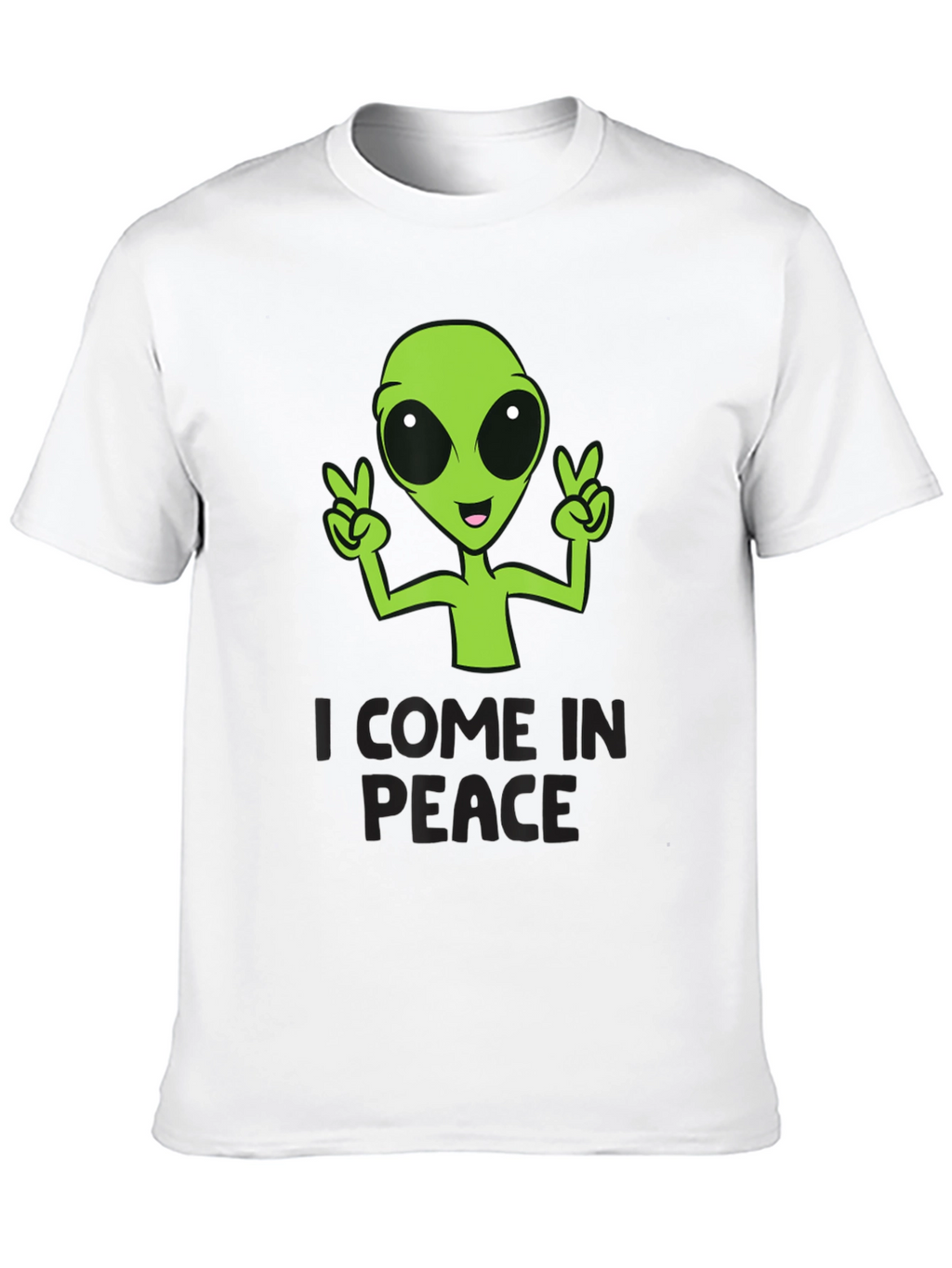 I Come In Peace Alien Graphic T-Shirt