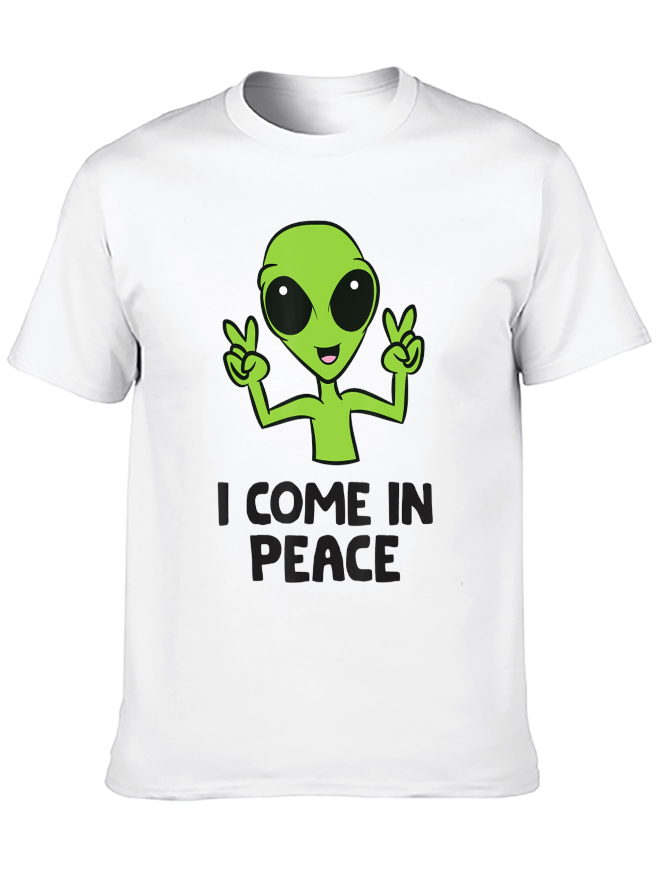 I Come In Peace Alien Graphic T-Shirt