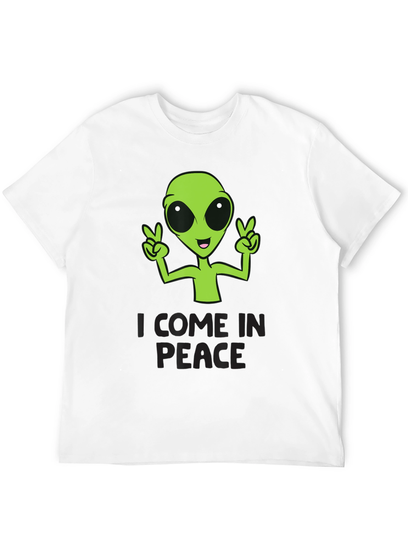 I Come In Peace Alien Graphic T-Shirt