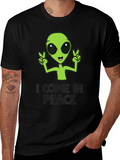 I Come In Peace Alien Graphic T-Shirt