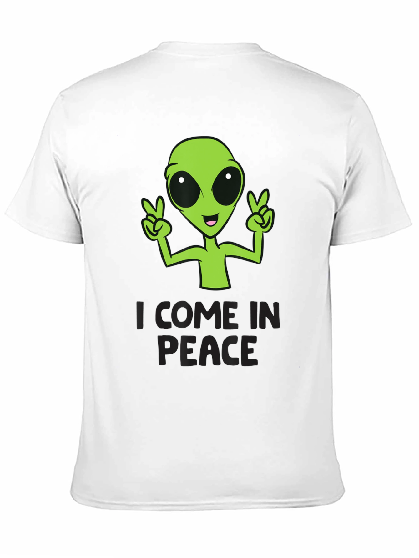 I Come In Peace Alien Graphic T-Shirt