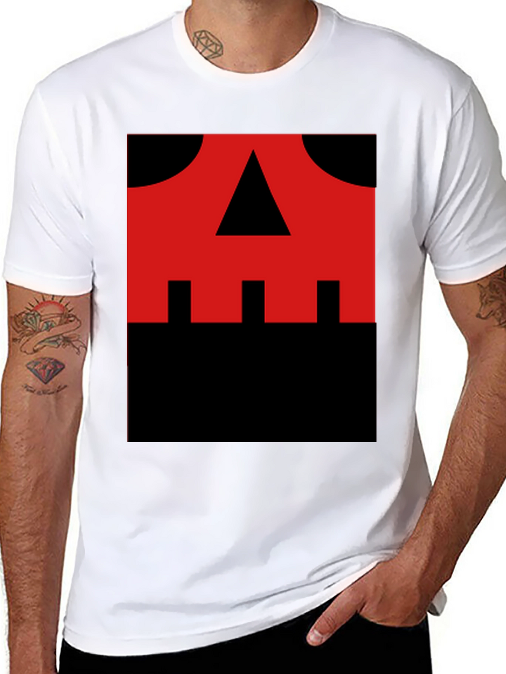 Red Skull Graphic Black T-Shirt