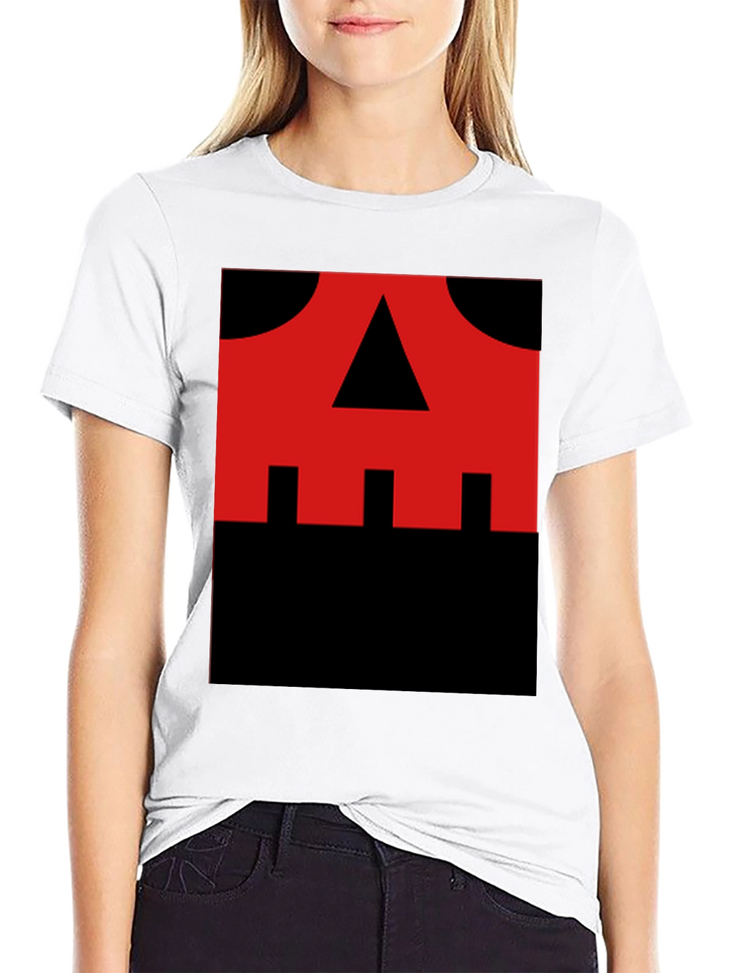 Red Skull Graphic Black T-Shirt
