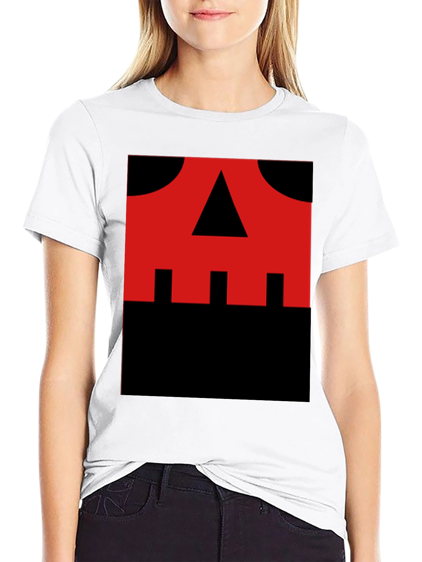 Red Skull Graphic Black T-Shirt