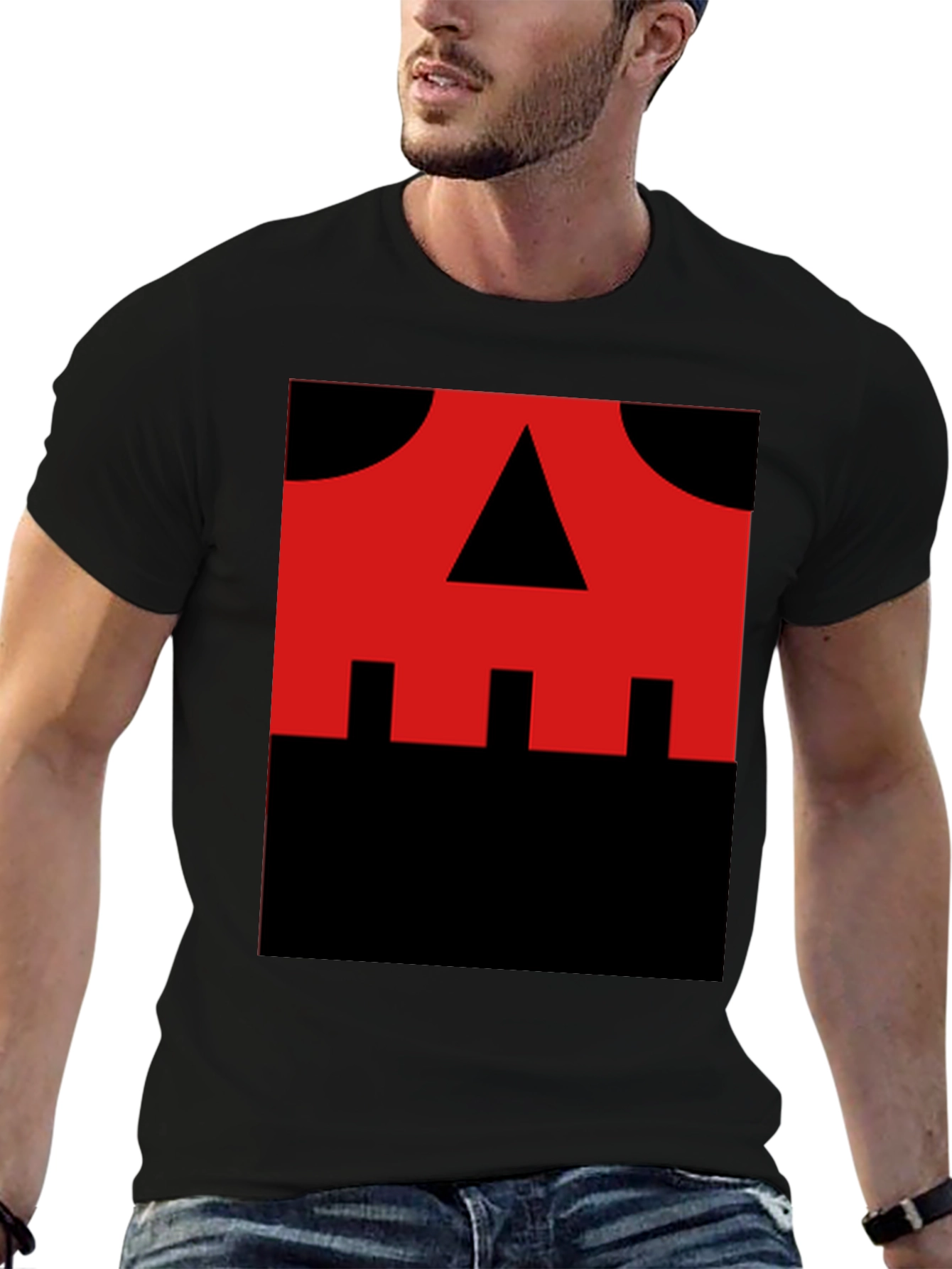 Red Skull Graphic Black T-Shirt