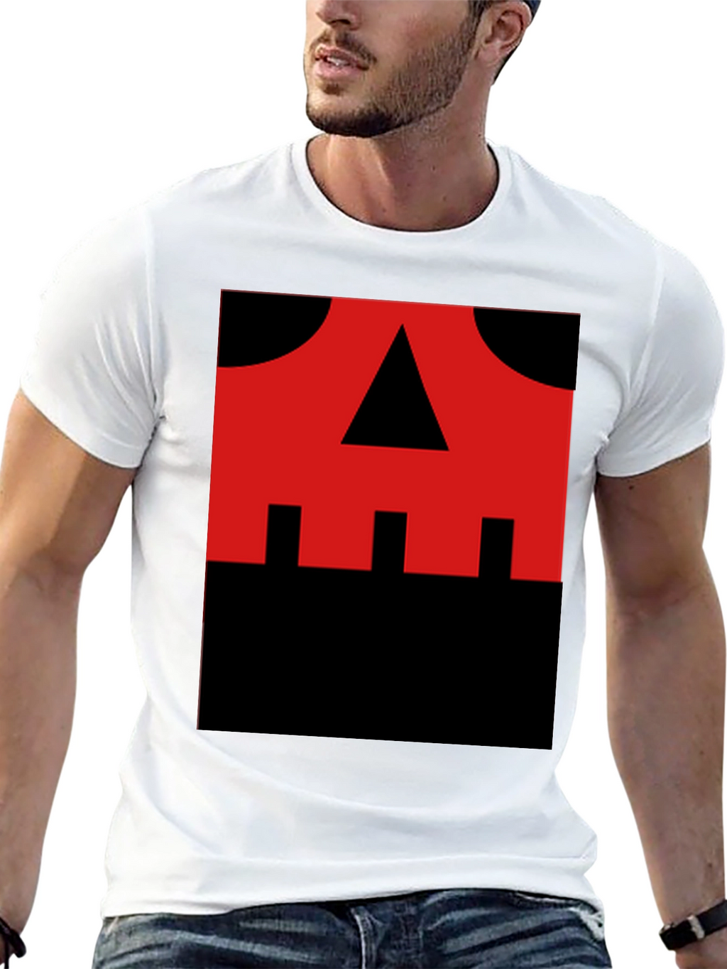 Red Skull Graphic Black T-Shirt