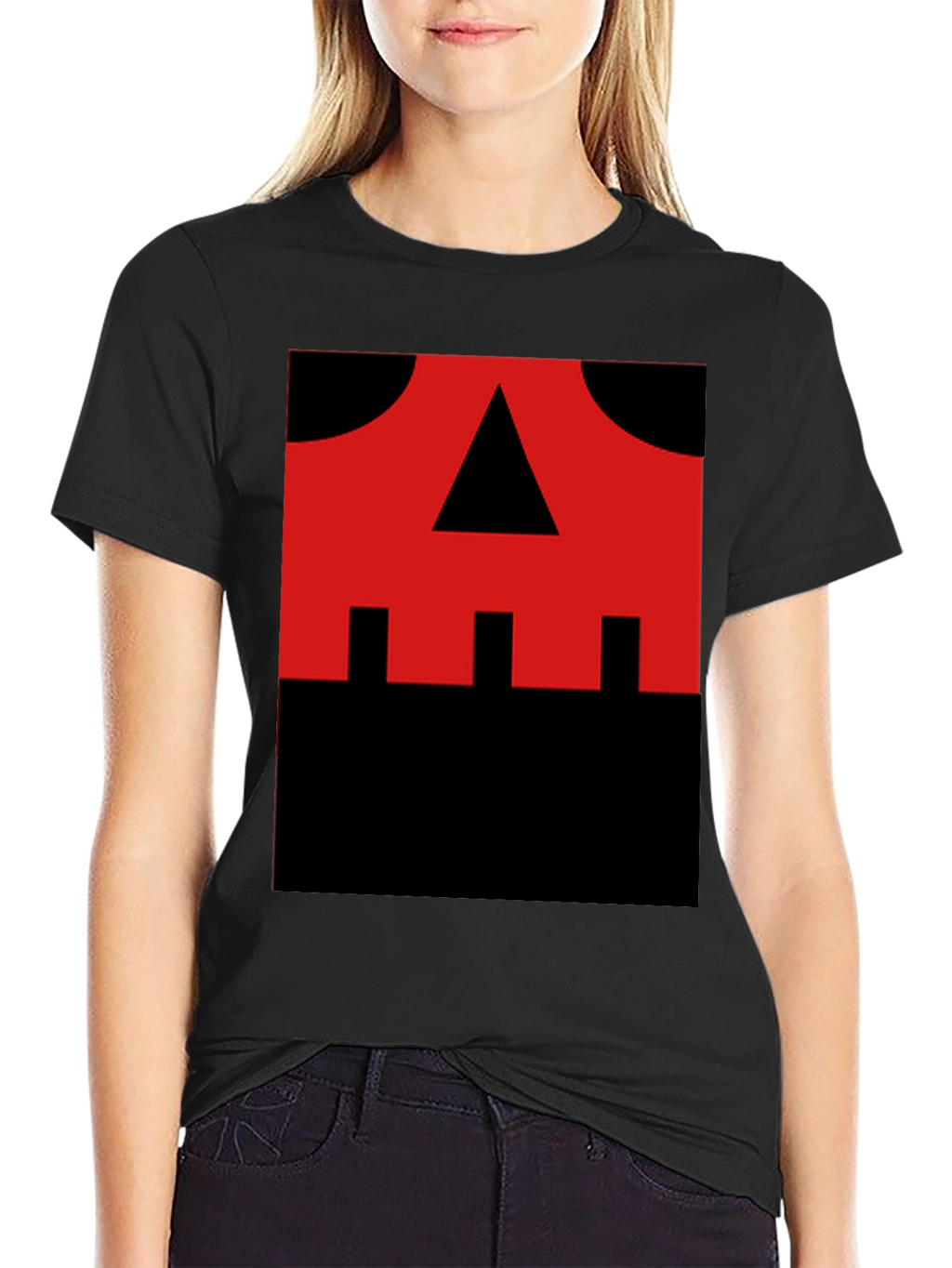 Red Skull Graphic Black T-Shirt