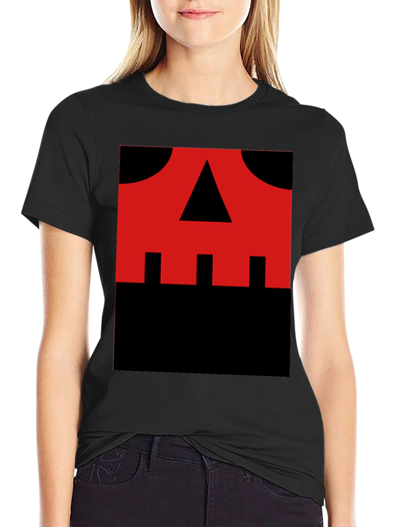 Red Skull Graphic Black T-Shirt
