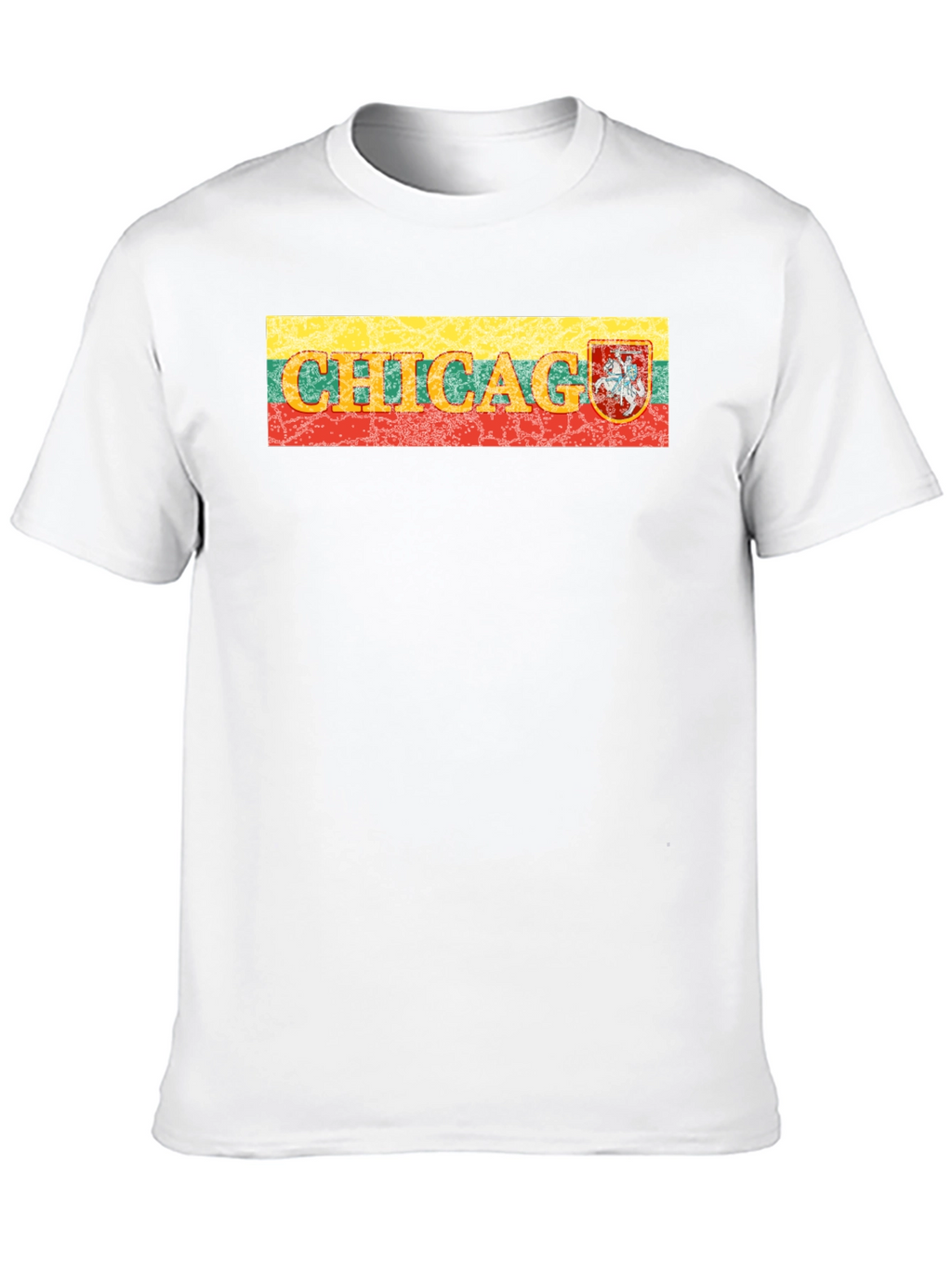 Chicago Lithuania Flag T-Shirt
