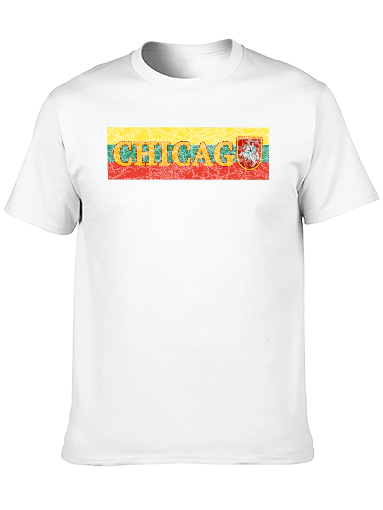 Chicago Lithuania Flag T-Shirt