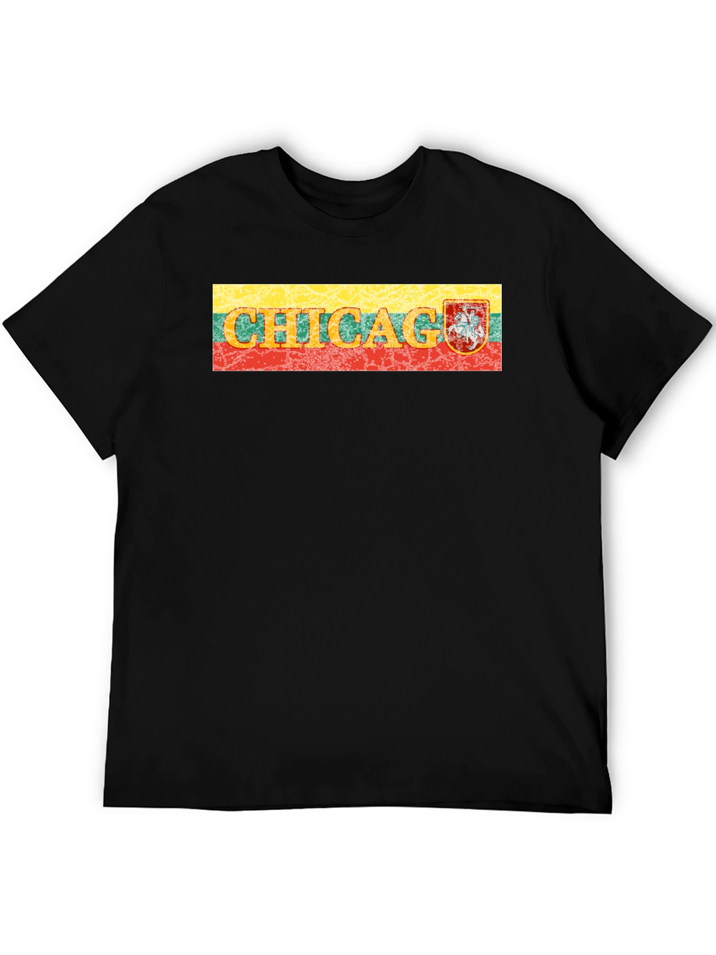 Chicago Lithuania Flag T-Shirt