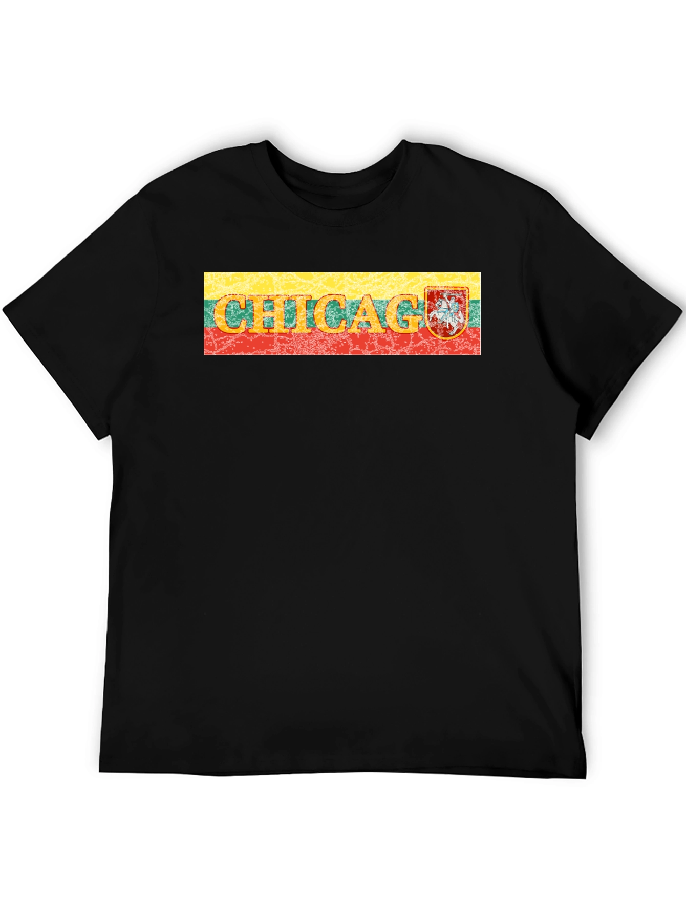 Chicago Lithuania Flag T-Shirt
