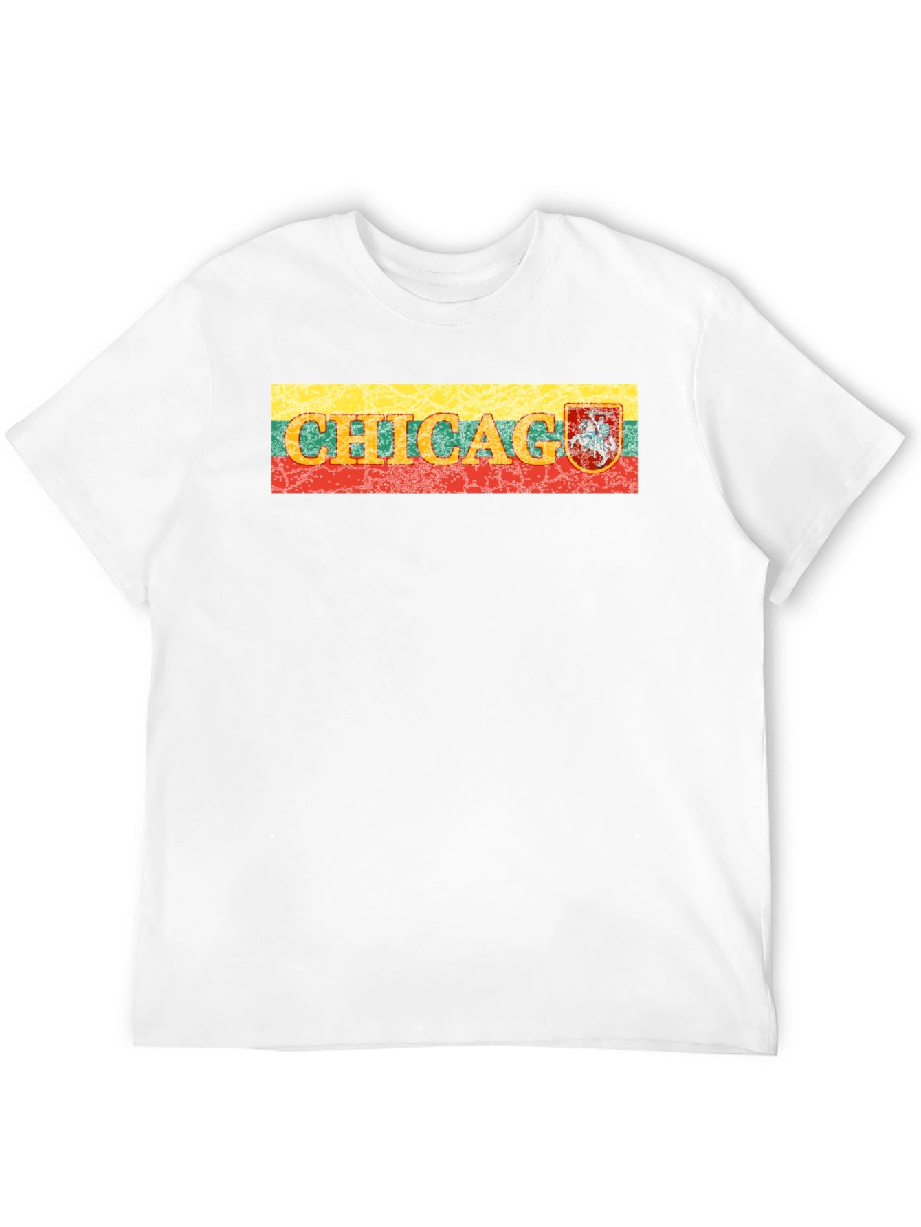 Chicago Lithuania Flag T-Shirt