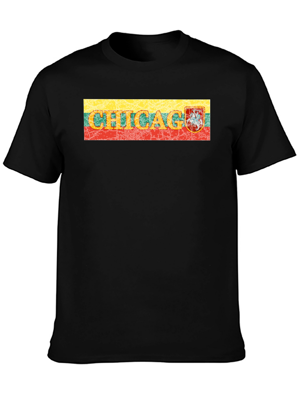 Chicago Lithuania Flag T-Shirt