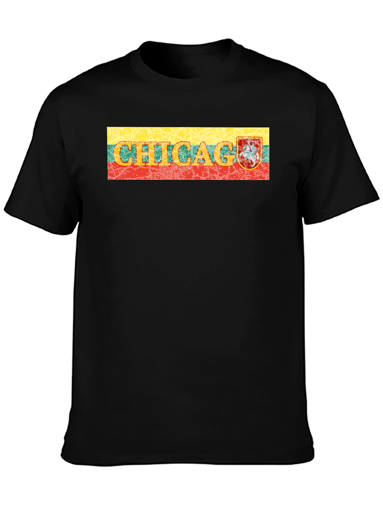 Chicago Lithuania Flag T-Shirt
