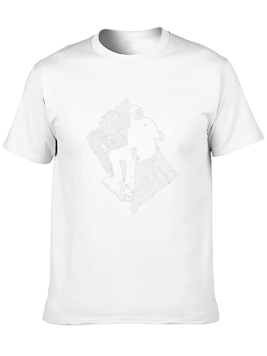 Snowboarder Graphic Tee - Black Cotton T-Shirt
