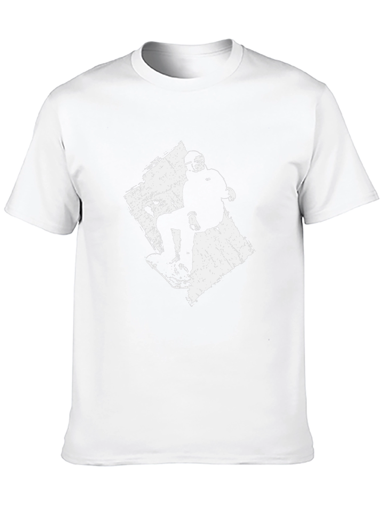 Snowboarder Graphic Tee - Black Cotton T-Shirt