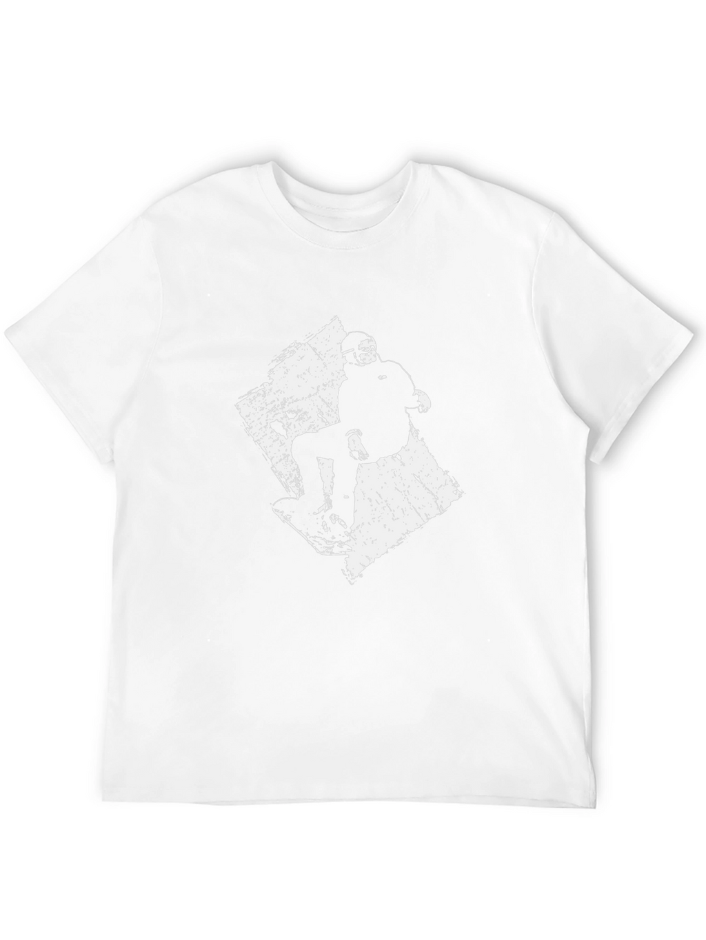 Snowboarder Graphic Tee - Black Cotton T-Shirt