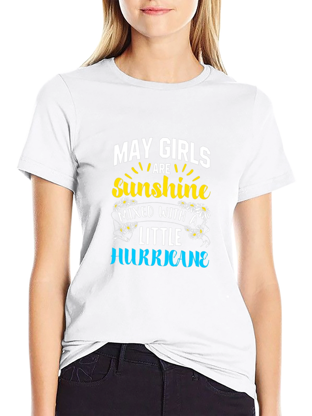 May Girls Sunshine Hurricane Black T-Shirt