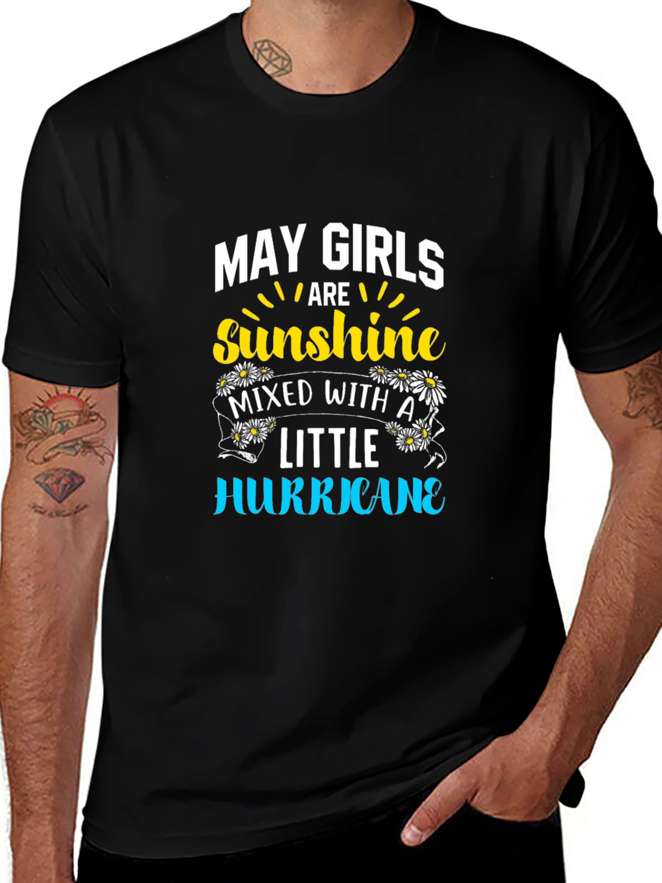 May Girls Sunshine Hurricane Black T-Shirt