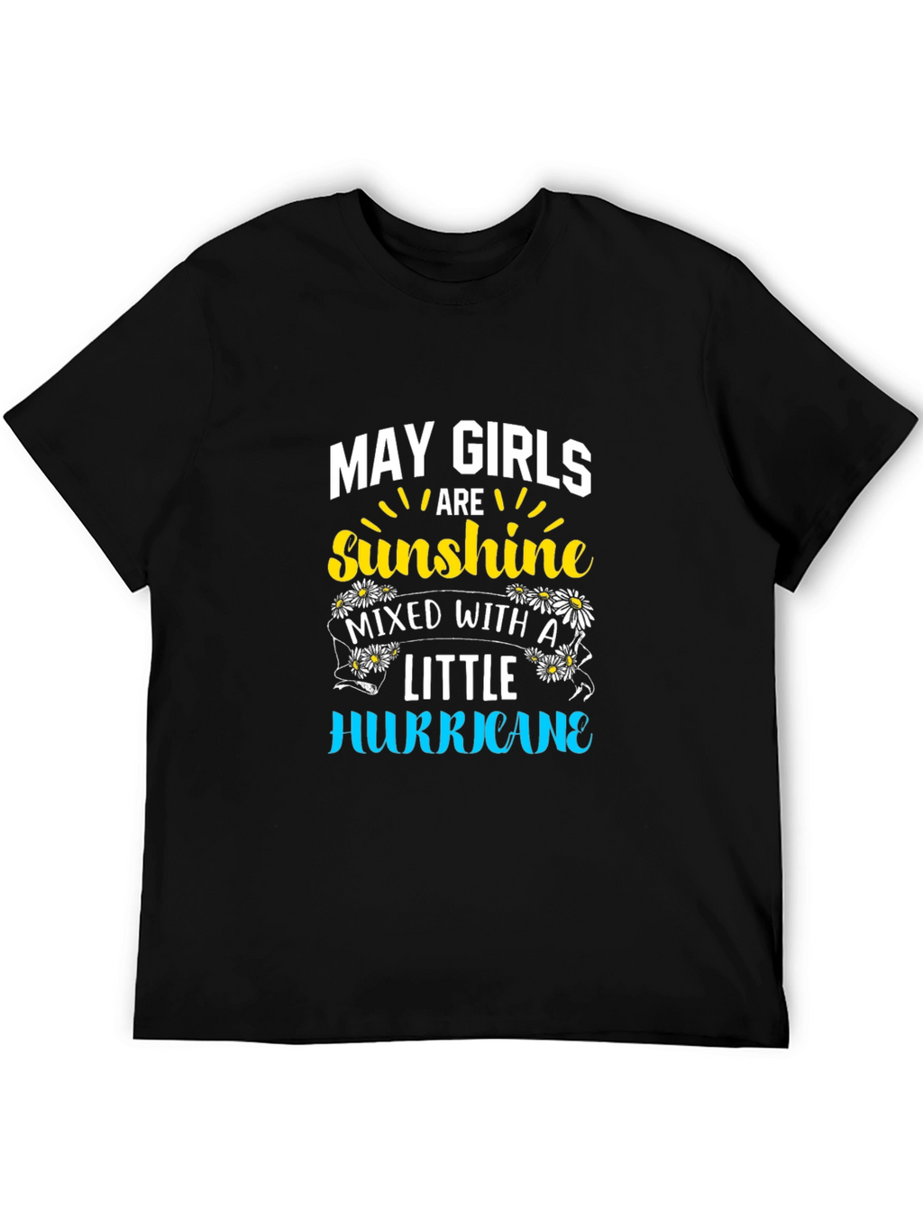 May Girls Sunshine Hurricane Black T-Shirt