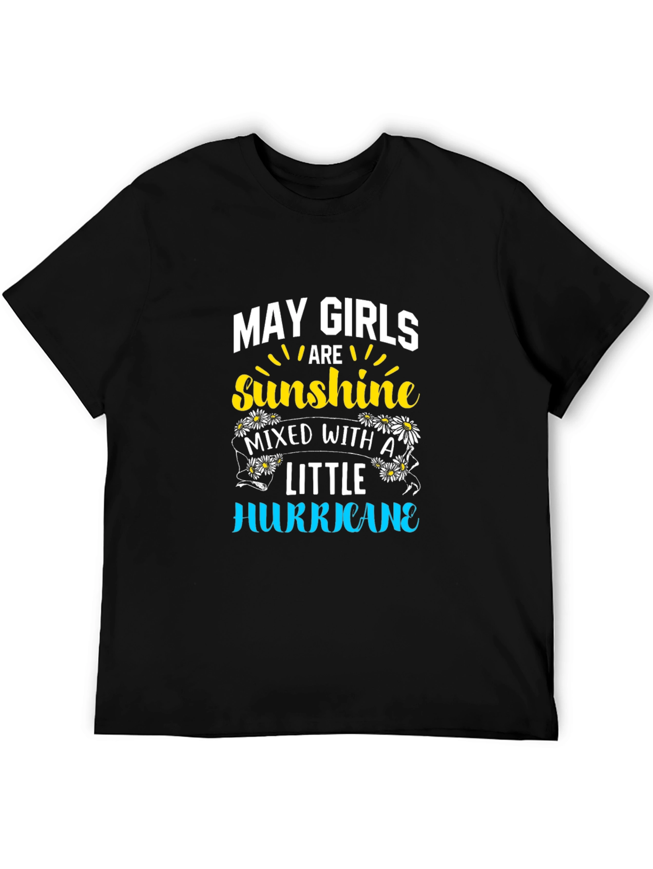 May Girls Sunshine Hurricane Black T-Shirt