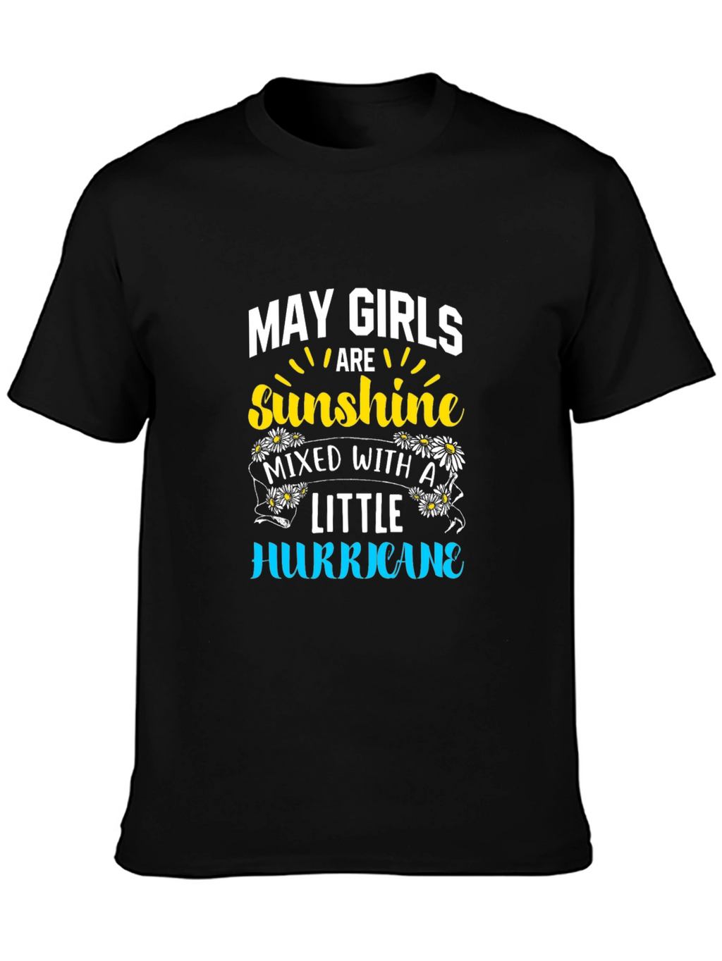 May Girls Sunshine Hurricane Black T-Shirt