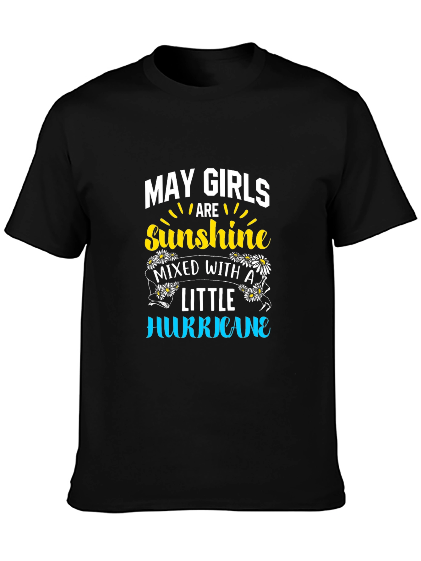 May Girls Sunshine Hurricane Black T-Shirt
