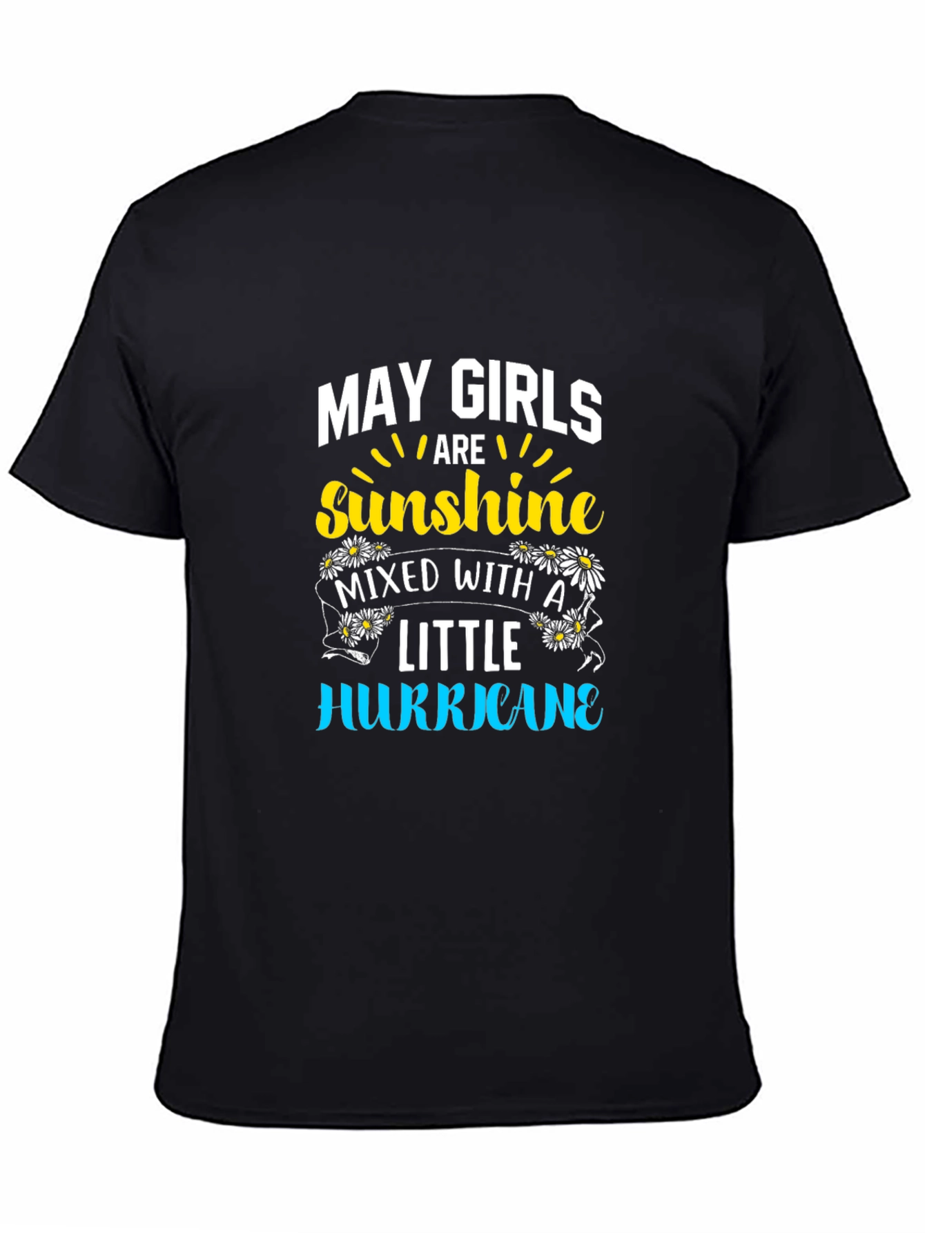May Girls Sunshine Hurricane Black T-Shirt