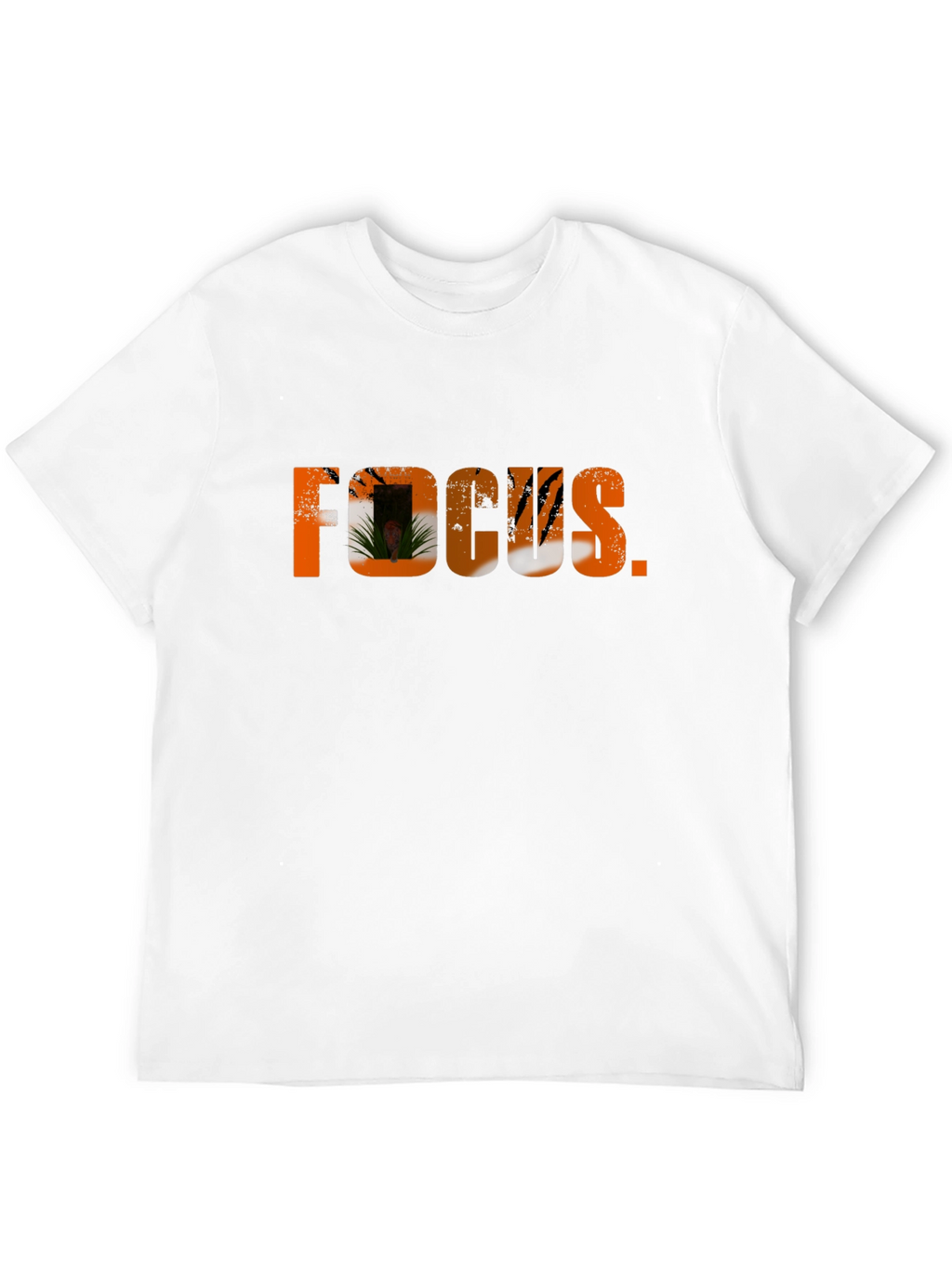 Focus Graphic Tee - Black Crew Neck T-Shirt
