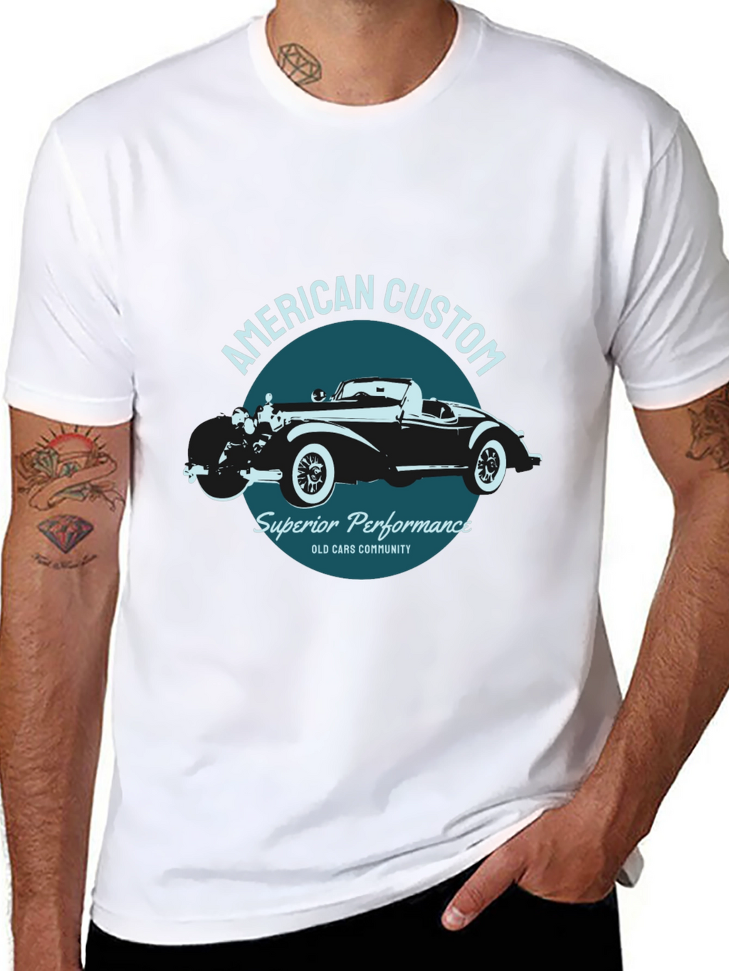 American Custom Car Graphic Tee