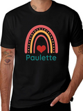 Paulette Rainbow Heart Graphic Tee