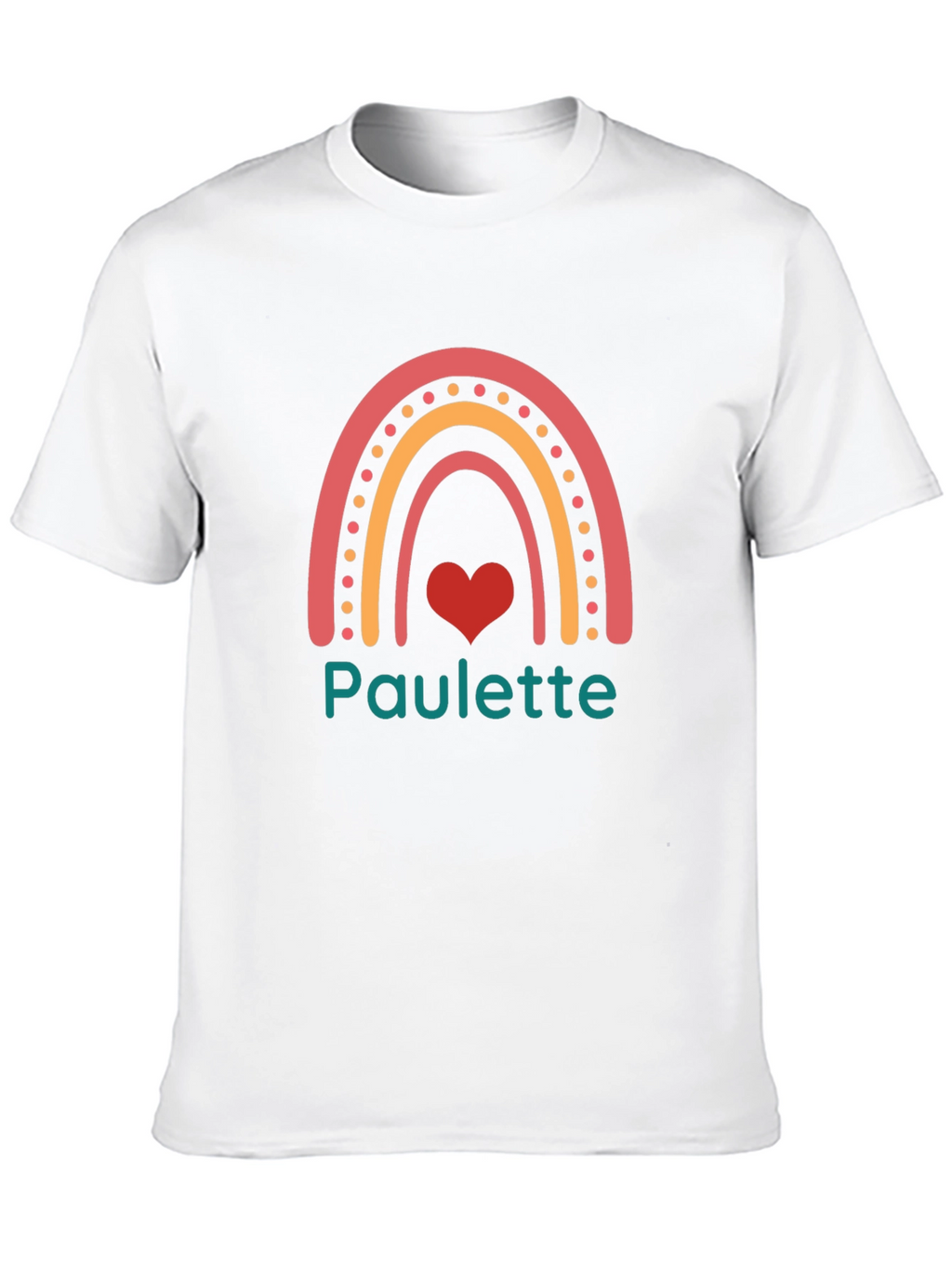 Paulette Rainbow Heart Graphic Tee