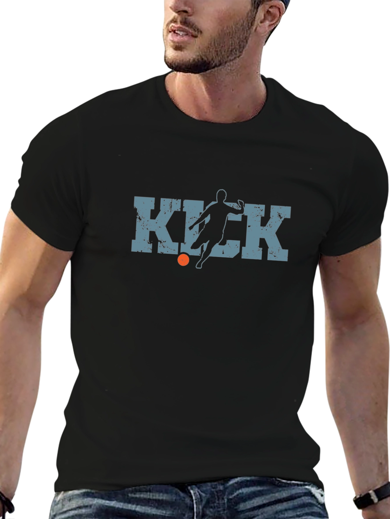 KICK T-Shirt - Soccer Player Graphic Tee