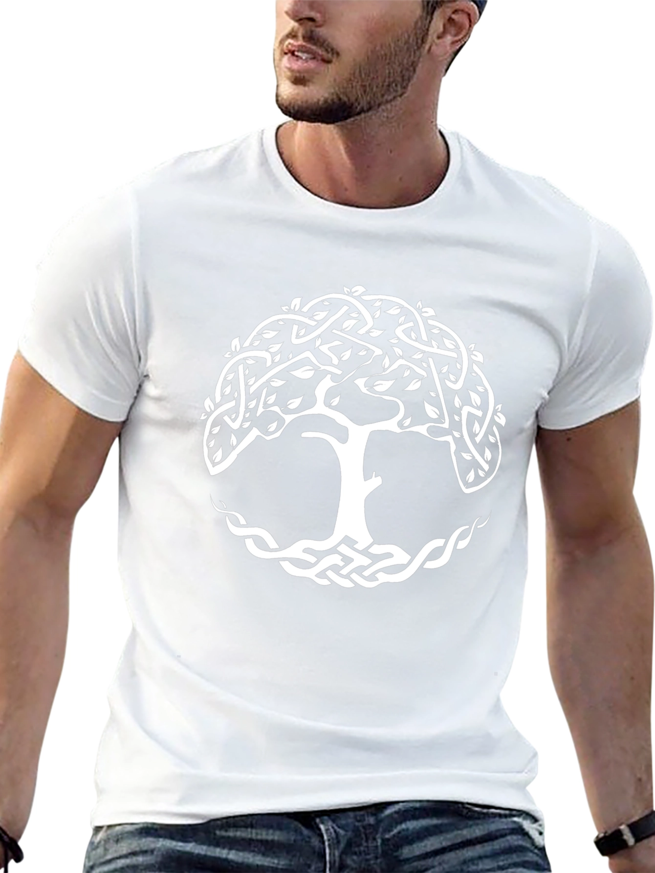 Celtic Tree of Life Graphic Tee - Black