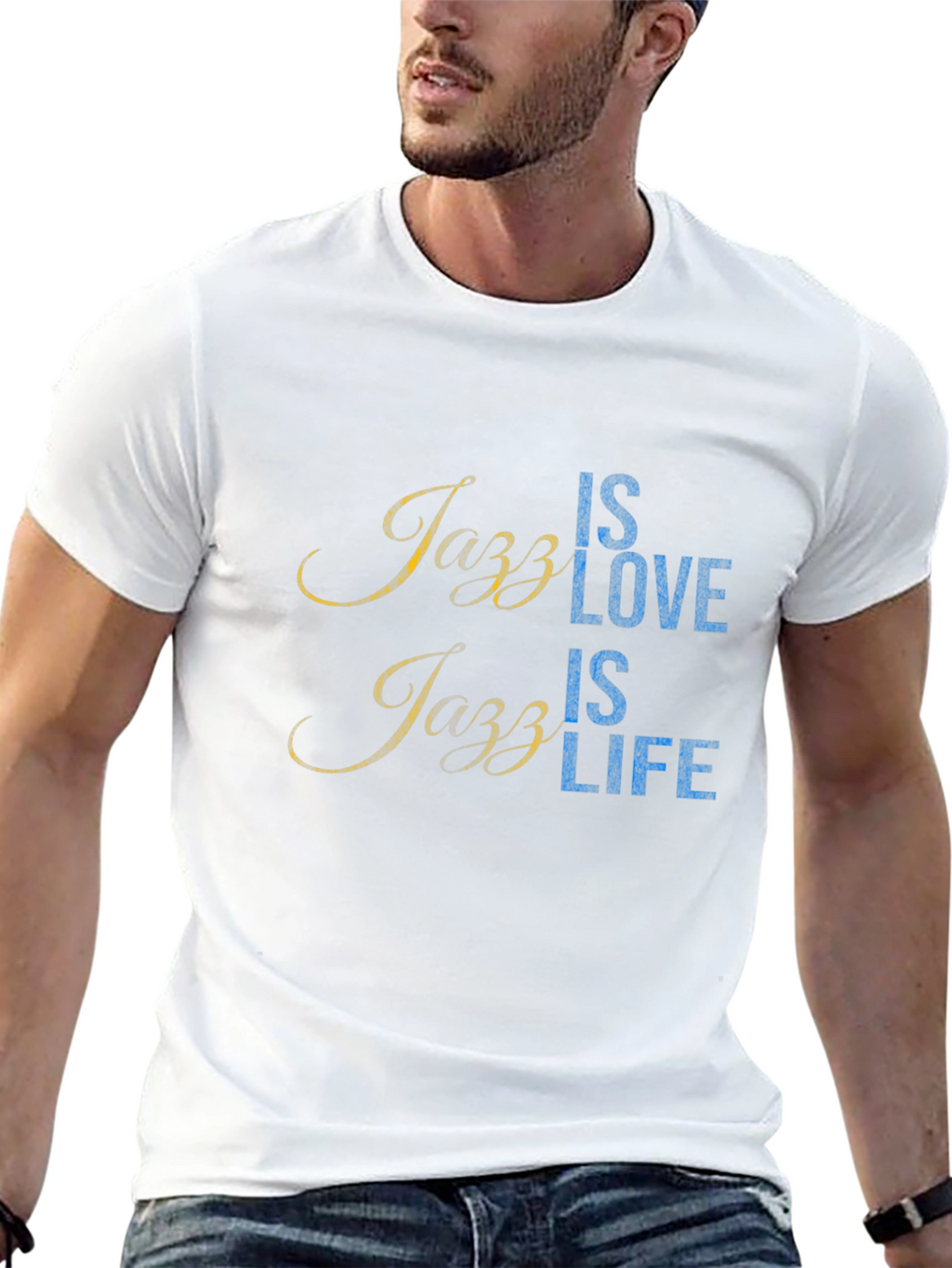 Jazz Is Love Jazz Is Life Black T-Shirt