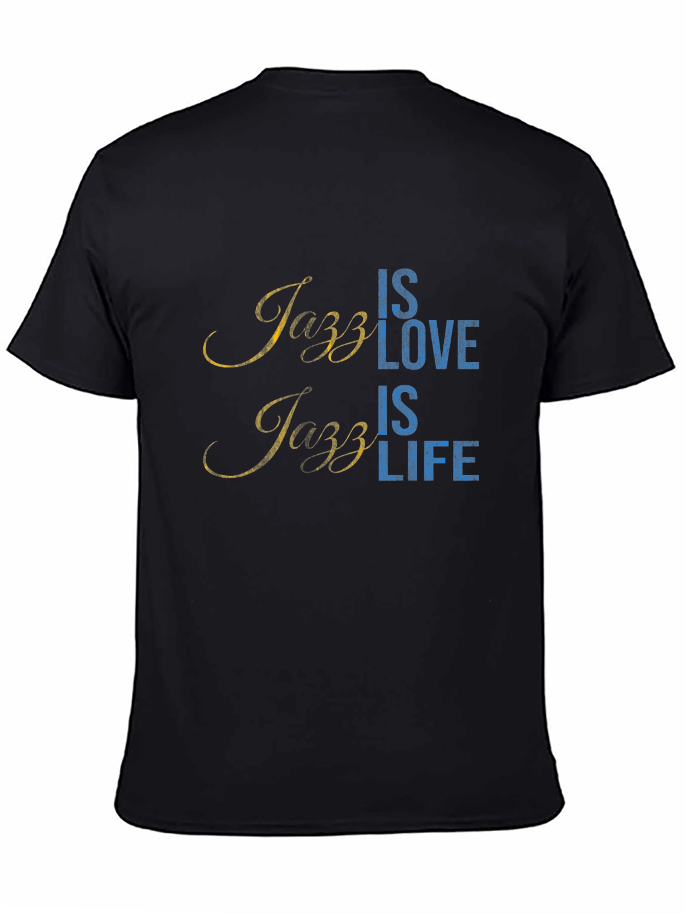 Jazz Is Love Jazz Is Life Black T-Shirt