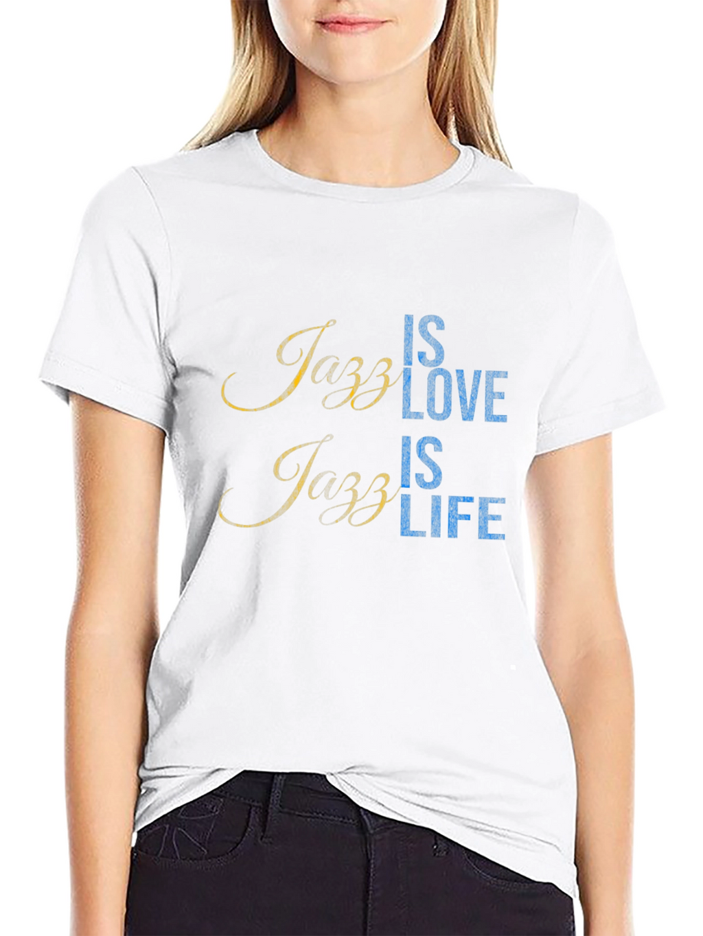 Jazz Is Love Jazz Is Life Black T-Shirt