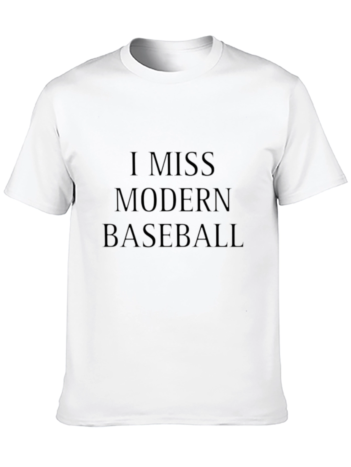 I Miss Modern Baseball Black T-Shirt