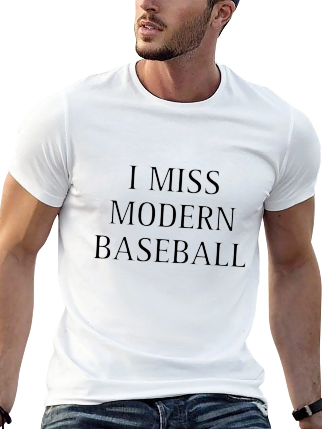 I Miss Modern Baseball Black T-Shirt