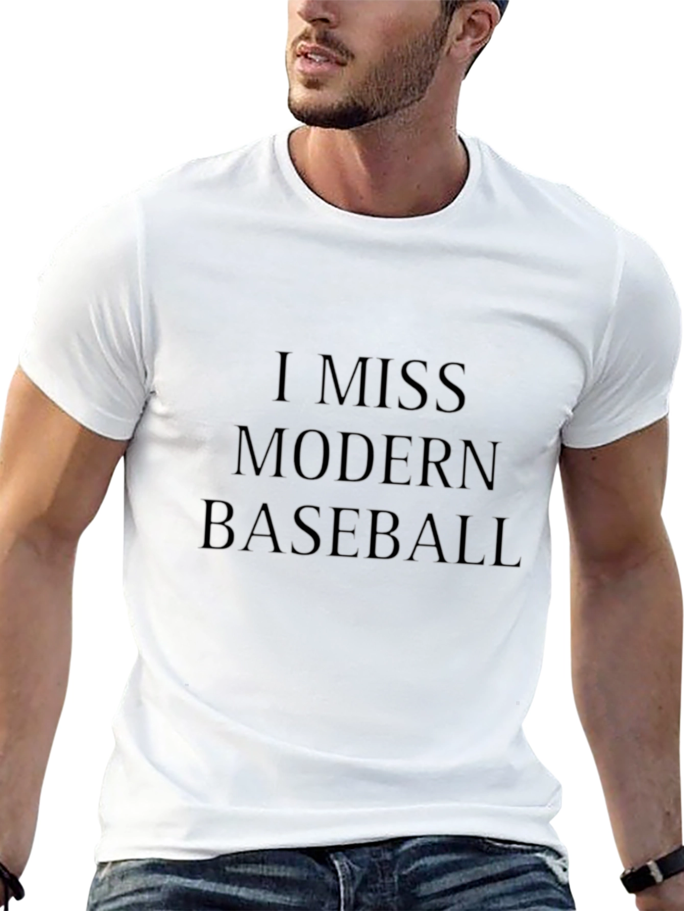 I Miss Modern Baseball Black T-Shirt