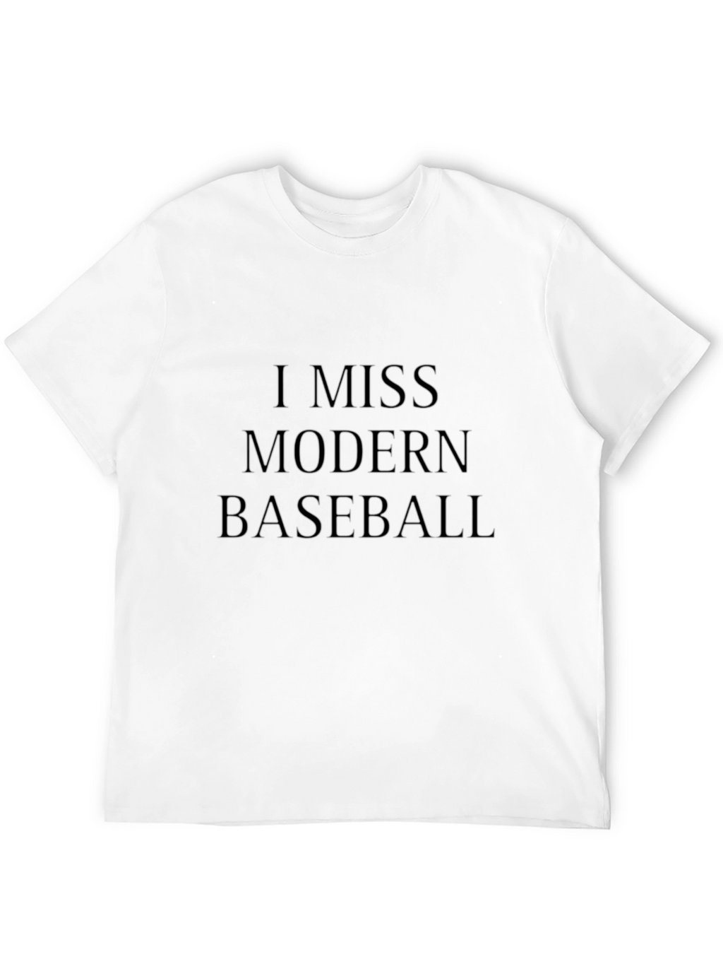 I Miss Modern Baseball Black T-Shirt