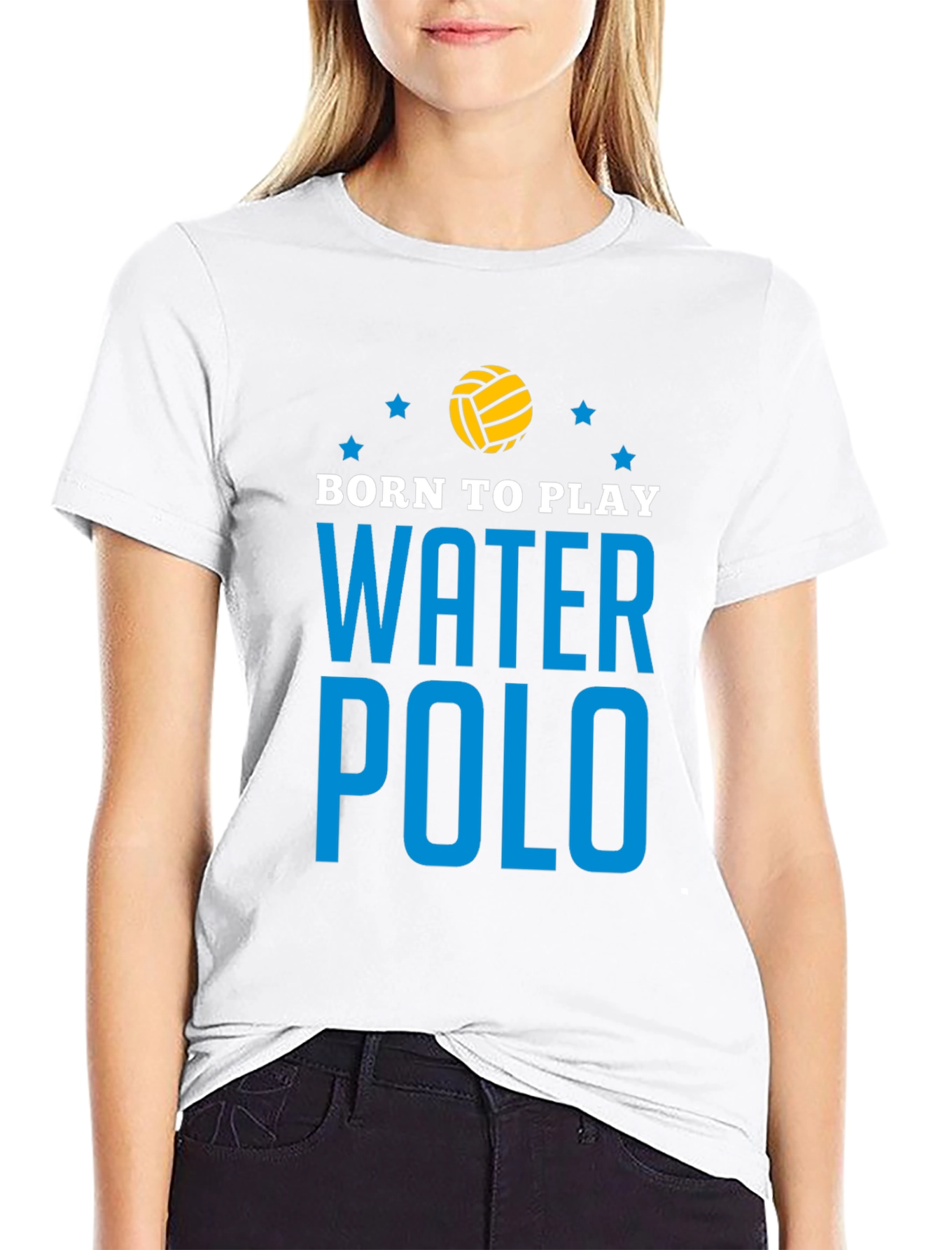 Born to Play Water Polo Graphic T-Shirt